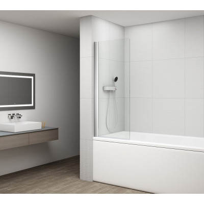 Paravan cada rabatabil sticla 65 x 150 cm Polysan Rota