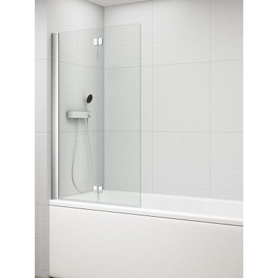 Paravan cada pliabil 90 x 150 cm profile cromate Polysan Rota