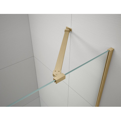 Cabina dus profile aurii 80 x 80 x 200 cm Gelco Trinity stanga