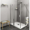 Cabina dus usa batanta dublu sens 110 cm Polysan Zoom