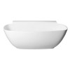 Cada baie freestanding marmura compozit 158 x 80 cm Polysan Nigra