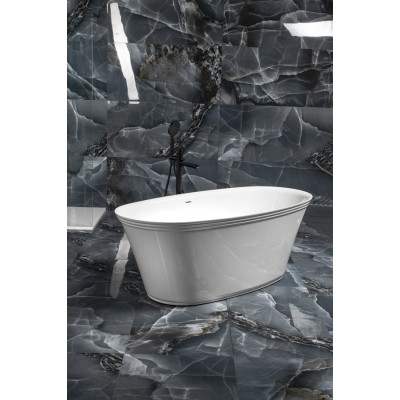 Cada baie ovala freestanding marmura compozit 170 x 80 cm Polysan Florina