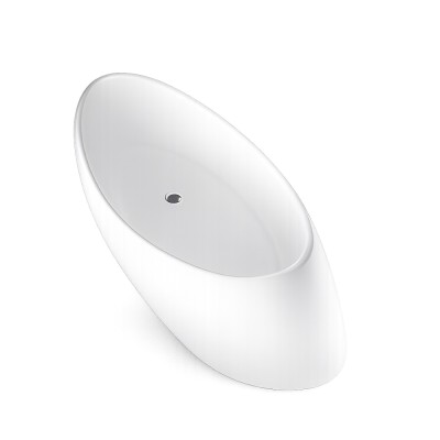 Cada baie freestanfing design fluid autentic marmura compozit 197 x 96 cm Goccia Mineralicast Duro