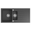 Chiuveta bucatarie cu doua cuve si picurator 100 x 50 cm Sapho Inset