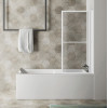 Paravan cada pliabil cu sistem ridicare 71 x 140 cm profile albe Polysan Kagera