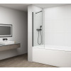 Paravan cada profile negre 80 x 150 cm Polysan Fisa
