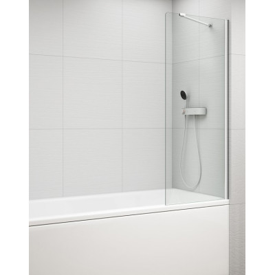 Paravan sticla pentru cada profile cromate 80 x 150 cm Polysan Fisa