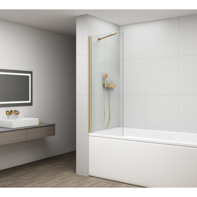 Paravan cada sticla profile aurii 80 x 150 cm Polysan Fisa