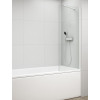 Paravan cada sticla profile albe 80 x 150 cm Polysan Fisa