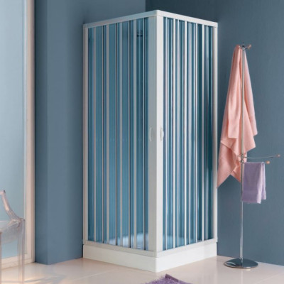 Cabina dus patrata usi pliabile Pinto Luna 80 x 80 cm ajustabila