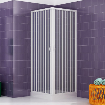 Cabina dus dreptunghiulara usi pliabile Pinto Luna 90 x 90 cm ajustabila