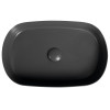 Lavoar baie oval antracit pe blat Isvea Infinity 55 x 36 cm