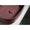 Lavoar baie oval pe blat maro rosiatic Isvea Infinity 55 x 36 cm