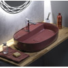 Lavoar baie oval maro rosiatic Isvea Infinity 60 x 40 cm cu orificiu baterie Lavoar baie oval maro rosiatic Isvea Infinity 60 x 40 cm cu orificiu baterie