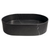 Lavoar baie negru piatra naturala oval pe blat 55 x 37 cm Sapho Blok Lavoar baie negru piatra naturala oval pe blat 55 x 37 cm Sapho Blok