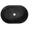 Lavoar baie negru piatra naturala oval pe blat 55 x 37 cm Sapho Blok Lavoar baie negru piatra naturala oval pe blat 55 x 37 cm Sapho Blok
