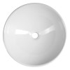 Lavoar baie rotund pe blat 41.5 cm portelan alb Aqualine