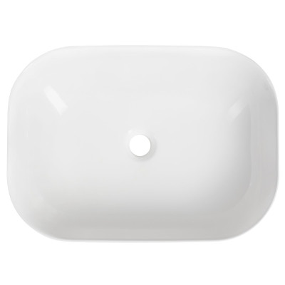 Lavoar baie dreptunghiular pe blat colturi rotunjite 50 x 37 cm Aqualine Evora
