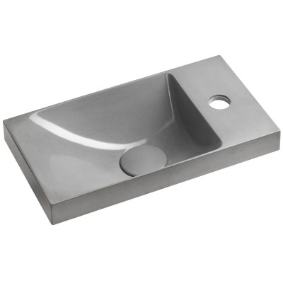 Lavoar ciment gri pentru mobilier baie mica Sapho Agos