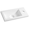 Lavoar baie mica 37 x 18 cm marmura compozit Aqualine