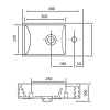 Lavoar roz pentru baie mica 38 x 22 cm Sapho Margitha Lavoar roz pentru baie mica 38 x 22 cm Sapho Margitha