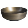 Lavoar rotund pe blat finisaj bronz Sapho