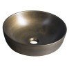 Lavoar rotund pe blat finisaj bronz Sapho