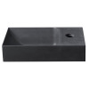 Lavoar baie ciment negru antracit Sapho Piccolino 30.8 x 17 cm