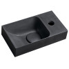 Lavoar baie ciment negru antracit Sapho Piccolino 30.8 x 17 cm