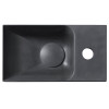 Lavoar baie ciment negru antracit Sapho Piccolino 30.8 x 17 cm