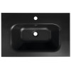 Lavoar baie negru pentru mobilier 71 x 46 cm Sapho Sidra