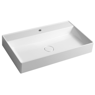 Lavoar baie dreptunghiular marmura compozit 80 x 47 cm Sapho Twig