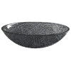 Lavoar oval sticla sculptata fumurie Purus 50x36