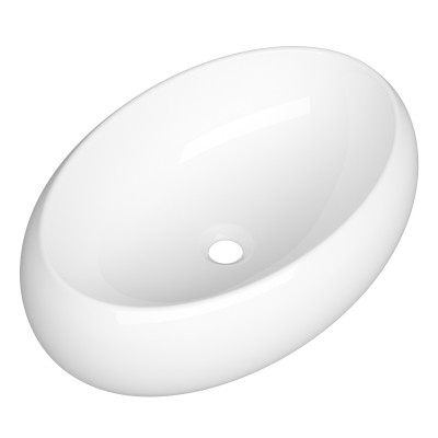 Lavoar oval pe blat laturi rotunjite convexe 61 x 41.5 cm Unixa Ellisse
