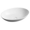 Lavoar oval pe blat piatra compozit 60 x 40 Sapho Thin RockStone