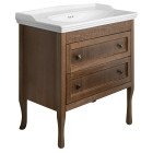 Dulap lavoar baie lemn masiv cu sertare Sapho Retro 83.5 x 40 cm Dulap lavoar baie lemn masiv cu sertare Sapho Retro 83.5 x 40 cm
