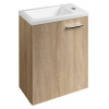 Dulap baie mica pt lavoar 37 x 18 cm Aqualine Zoja stejar