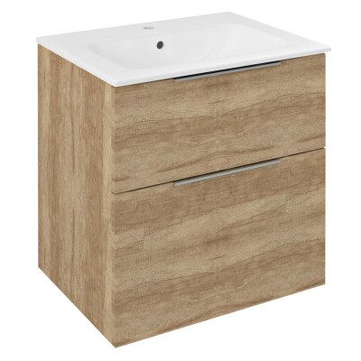 Dulap suspendat lavoar baie Culoare stejar 59.2 x 46 x 64 cm Sapho Cirasa