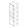 Dulap coloana baie suspendat Ella 35 x 30 x 140 cm