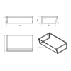 Cadru sustinere lavoar Sapho SKA 75x46 otel alb Cadru sustinere lavoar Sapho SKA 75x46 otel alb