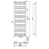Radiator calorifer portprosop alb 50 x 125 cm Bruckner Albrecht Radiator calorifer portprosop alb 50 x 125 cm Bruckner Albrecht