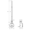 Rezistență electrică calorifer 800 W Aqualine