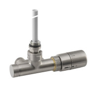 Robinet calorifer inox monobloc tur retur, o singura conexiune, Sapho Mono cu termostat, 40 mm