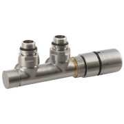 Robinet inox radiator calorifer cu termostat Sapho Twin, v. dreapta