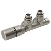 Robinet inox radiator calorifer cu termostat Sapho Twin, v. stanga