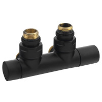 Valva radiator portprosop negru mat Sapho Twin