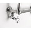 Set robineti cu rozeta tur-retur pentru radiatoare retro SAPHO Star Set robineti cu rozeta tur-retur pentru radiatoare retro SAPHO Star