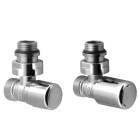 Set robineti radiator calorifer cromati Aqualine First