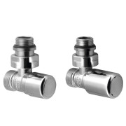 Set robineti radiator calorifer cromati Aqualine First