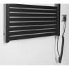 Calorifer radiator portprosop electric, negru mat, Aqualine Tondi-E 600W